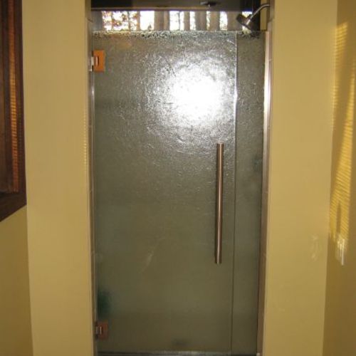 Panel shower door